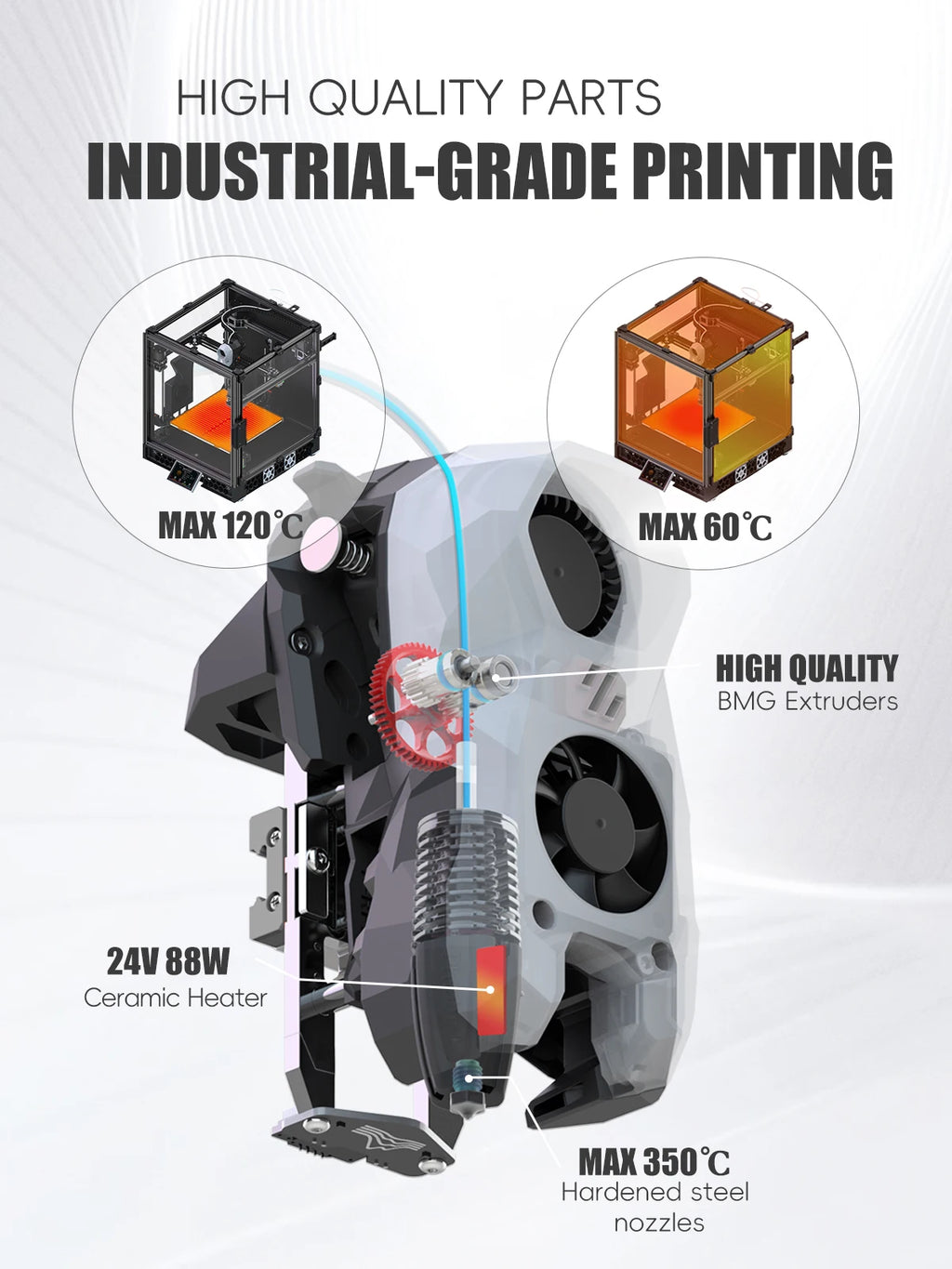 Voron Trident SIBOOR [June] CNC Metal Structure 4AWD CoreXY 3D Printer Upgraded Stealthburner DIY 3D Printer Full Kits