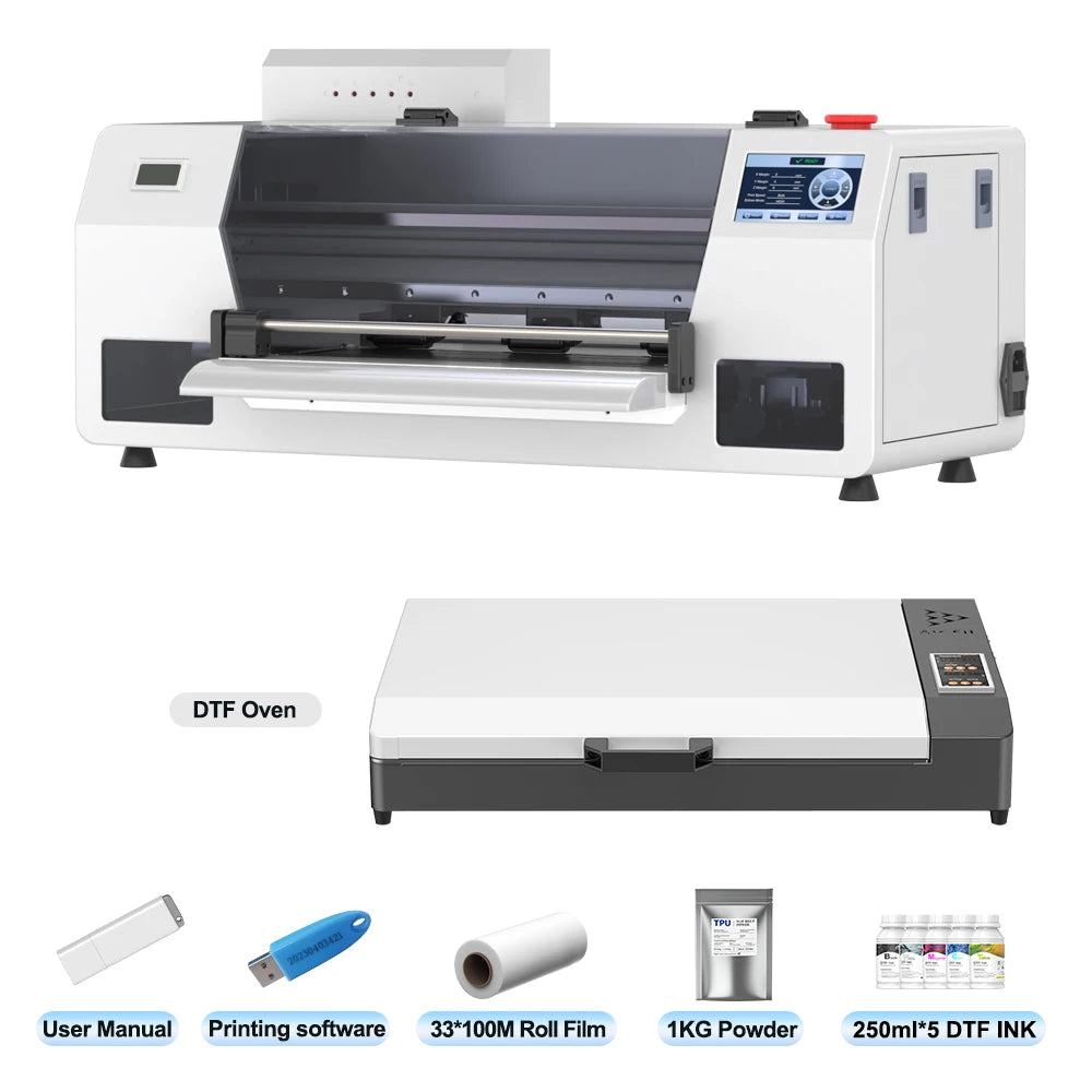 A3 i3200 DTF Printer Impresora For Epson I3200HD Printer A3 DTF T-shirt Printing Machine With Oven DTF Direct Transfer Printer