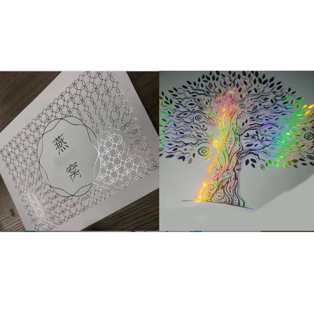 32cm x 100m 1“ Core Carbon powder UV printing silk screen material paper glass leather