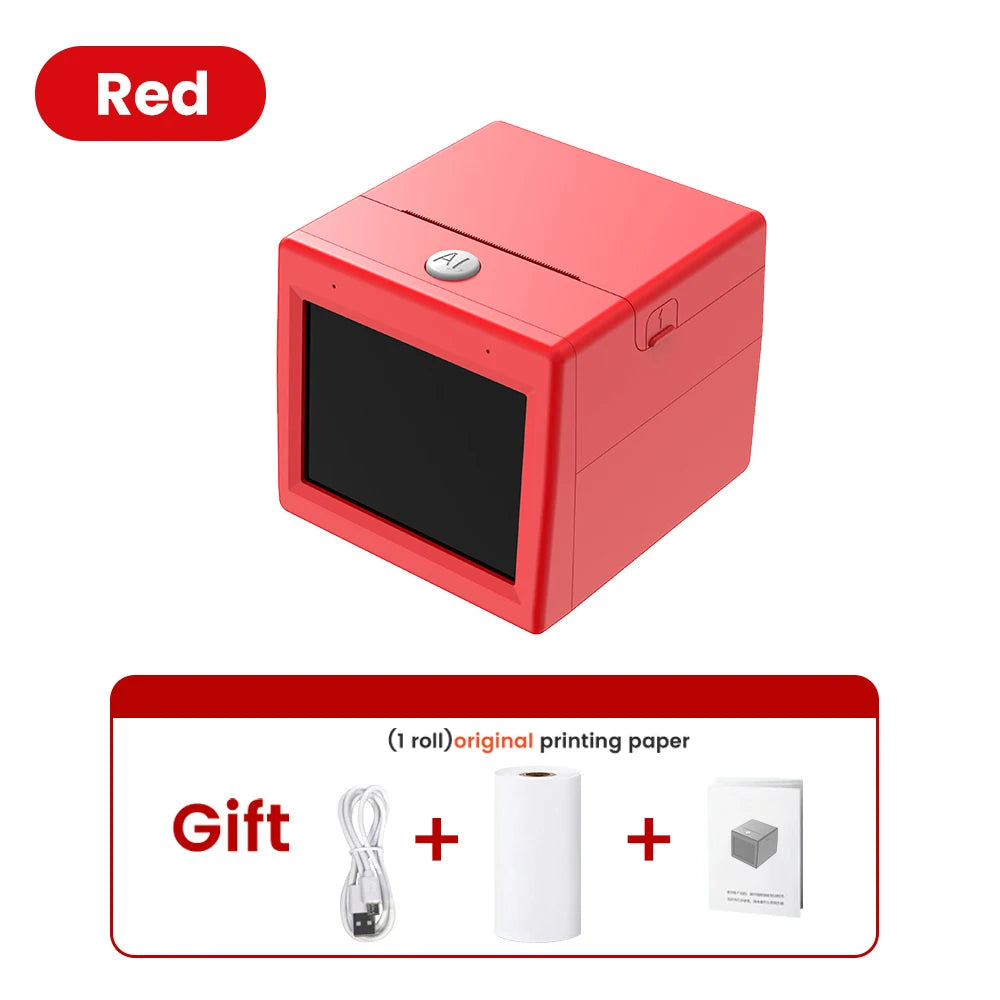 AI New Magic Box Voice Text Picture Printing Mini Thermal Printer WIFI Connect To Mobile Phone Parent-child Interaction Portable