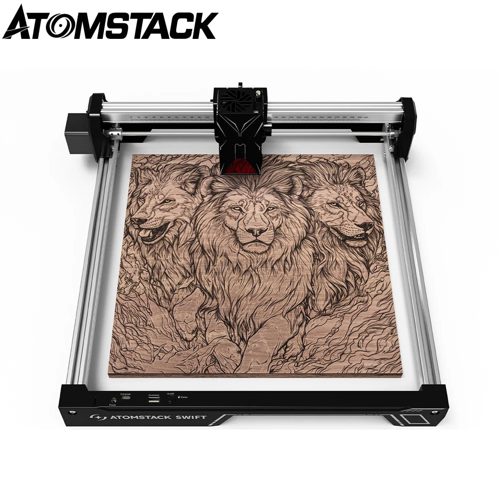 ATOMSTACK Swift 7W/12W Portable Laser Engraver Cutter DIY Laser Machine for Engraving Logos on Wood Acrylic Glass Leather