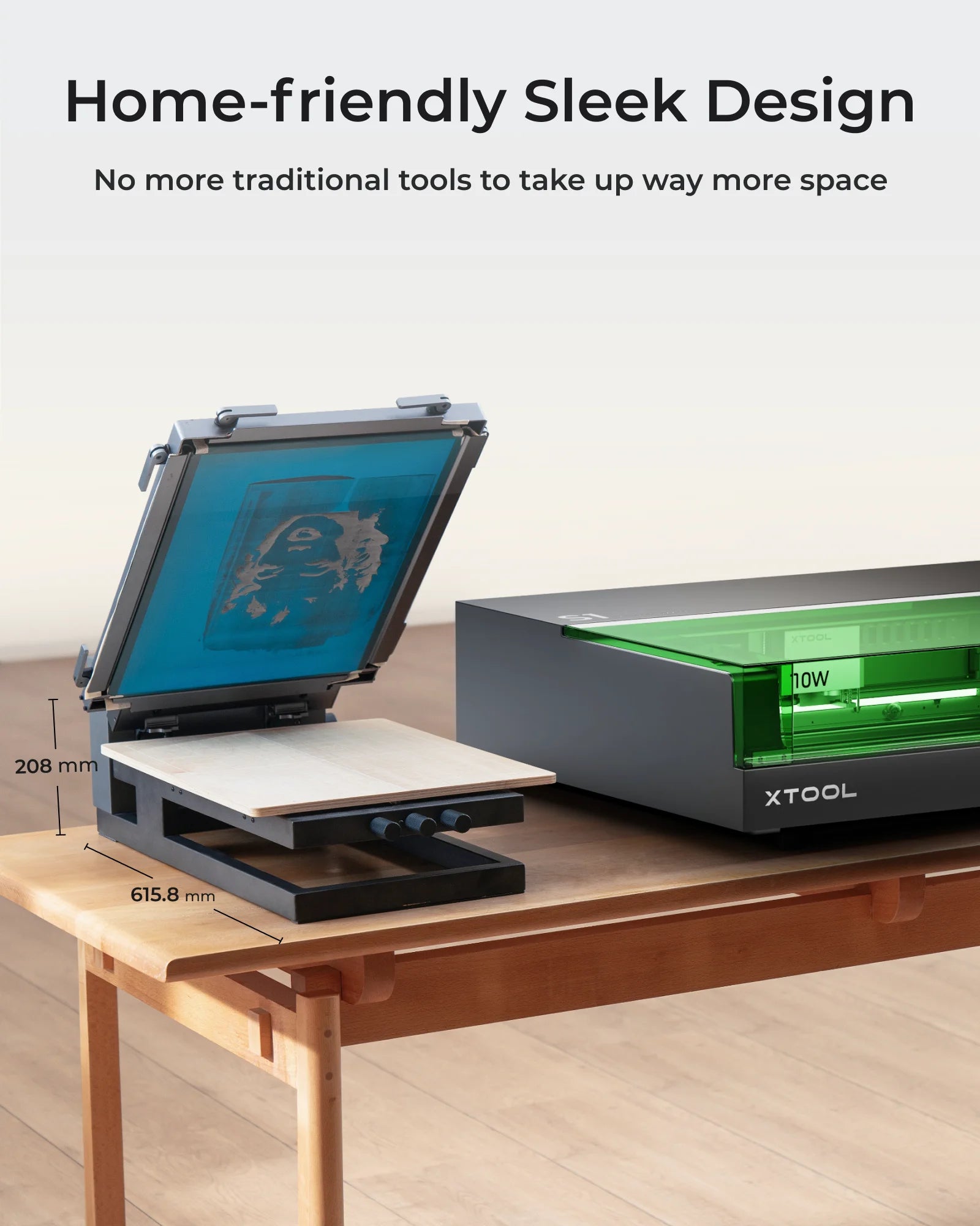 xTool Screen Printer Basic Kit: 1st Screen Printing Solution with Laser
