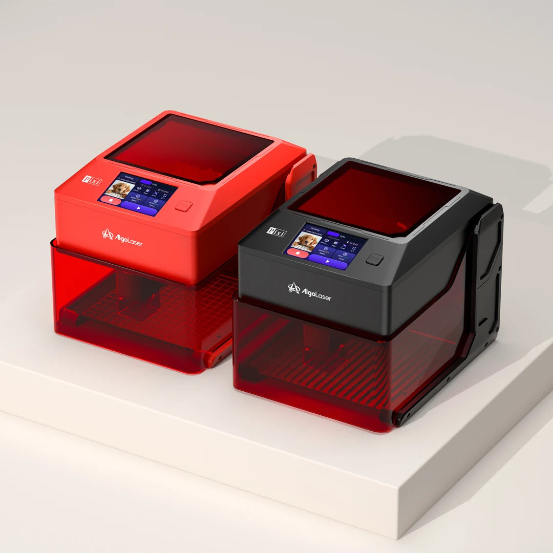 AlgoLaser Mini Portable Laser Engraver DIY Touch Screen Machine Painted Dog Tag Paper Leather Wooden Plastic Logo CNC Machine