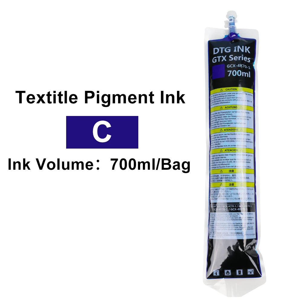 Winnerjet GTX ink bag 700ml High quality DTG Textile ink For Brother GTX-422 GTX-423 GTX-425 GTX-600 GTX PRO Brother printer ink