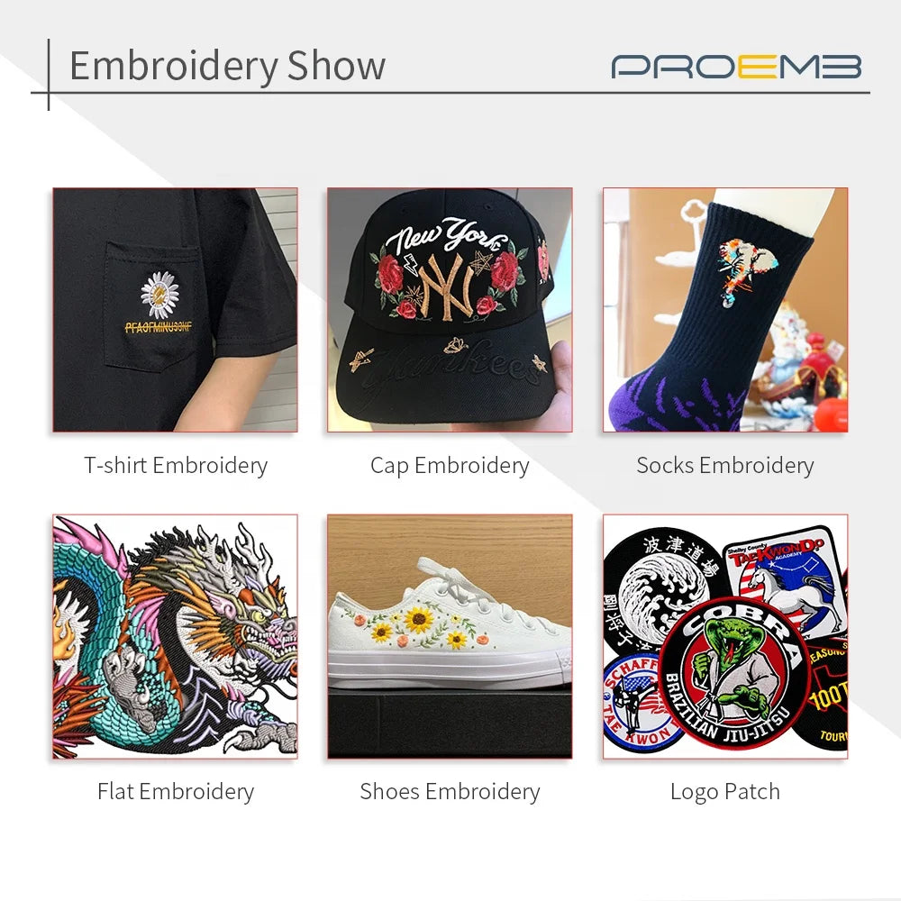 For New Large Area High Quality Computerized Single Head Embroidery Machine 10" LCD Touch Screen Multifunctional for Cap