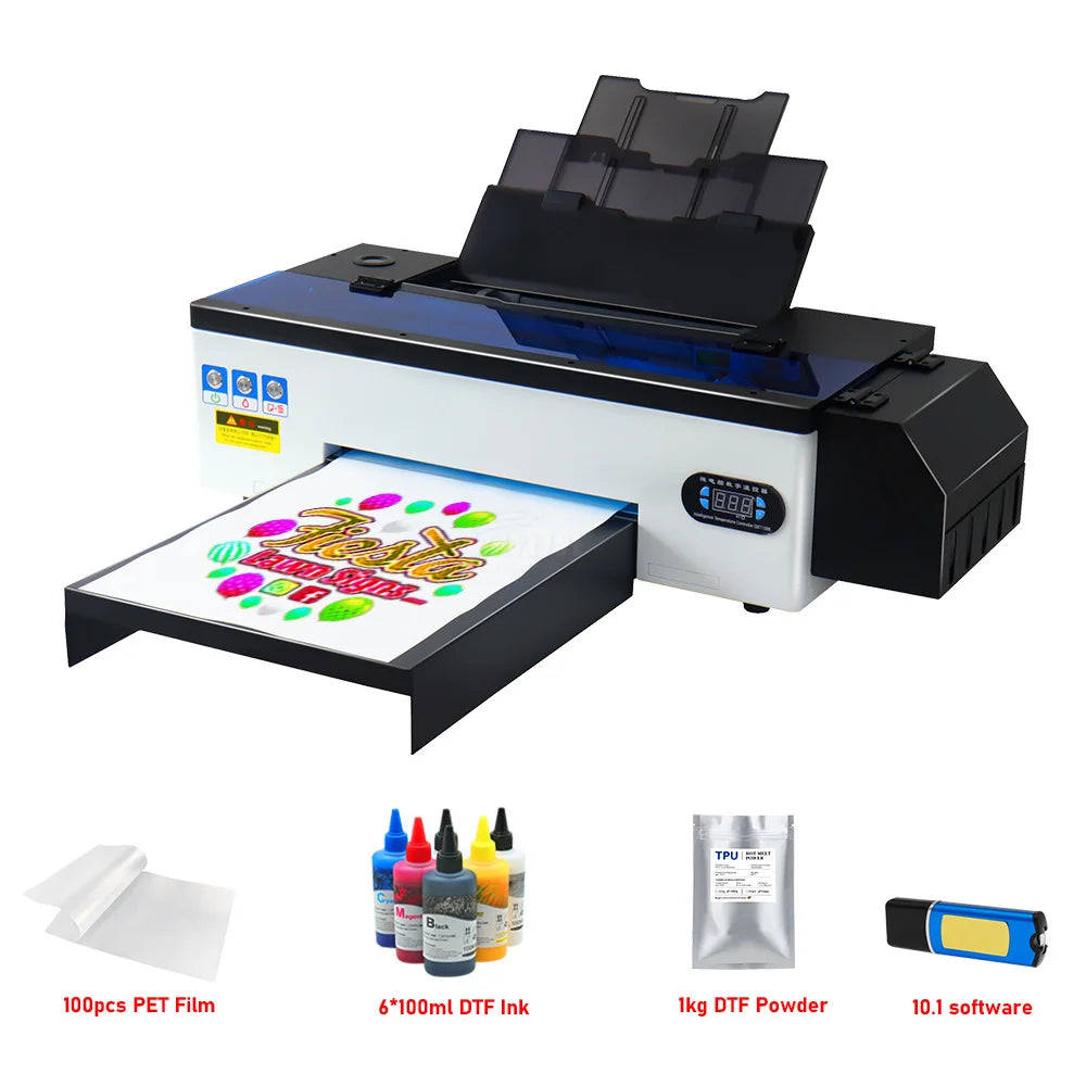 A3 T-shirt DTF-printer Supplier XP600 Print head DTF Transfer PET Film Vinyl Digital Printers for Clothing
