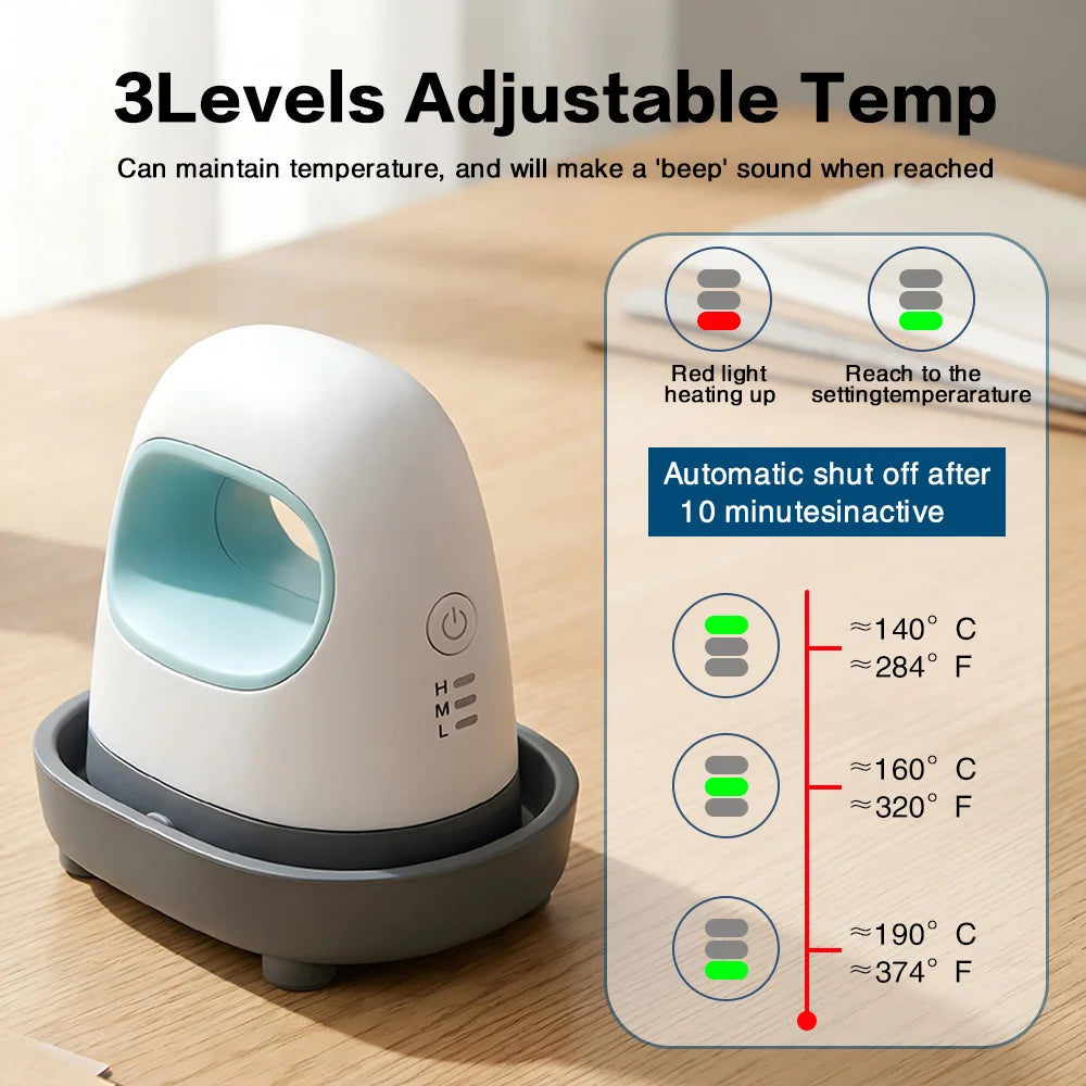 Dtfinova DIY Mini Heat Press Machine for T-shirt Shoes Hats Bags,Portable Handheld Easy Iron for HTV Vinyl Projects iron for HTV