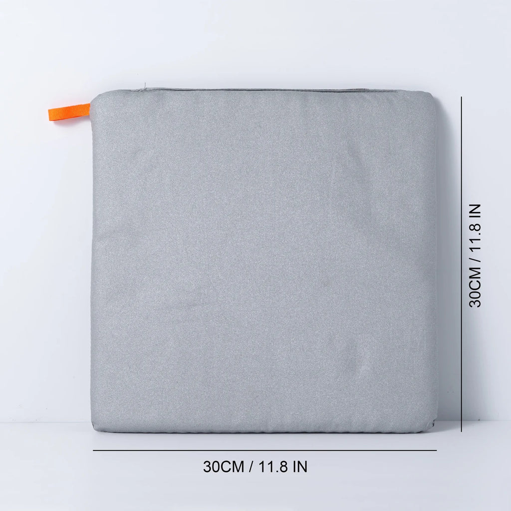 Hot press pad, suitable for HTV handicrafts - easy to press, heat-insulating transfer pad, 11.8X11.8 inches, gray