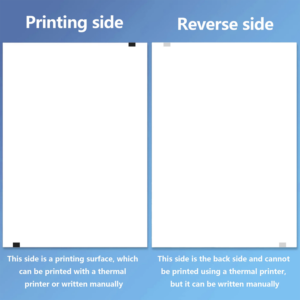 100 Sheets A4 Thermal Paper Printing Paper 210x30mm Suitable For A4 Wireless Bluetooth Thermal Printer Fax Machine Paper