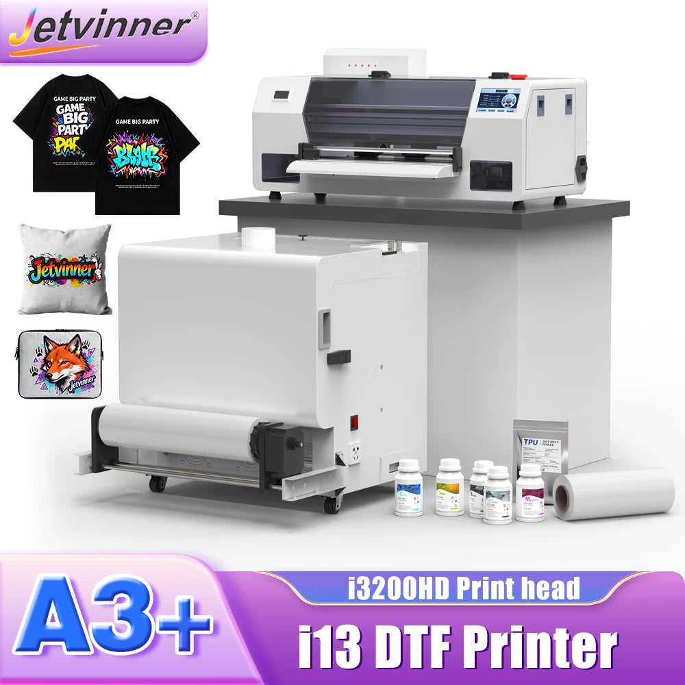 A3 DTF Printer i3200HD Print Head impresora dtf Directly to Film Transfer Printer For Textile Clothes T shirt Printing Machine
