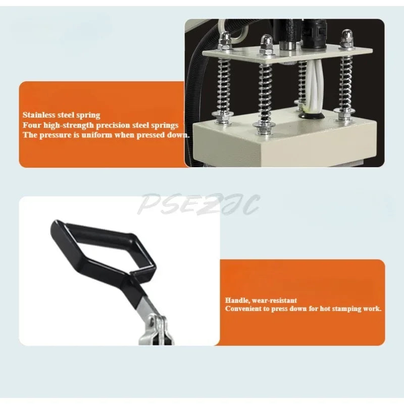 10x15 Manual Heat Transfer Press for Clothing Logos & Trademarks