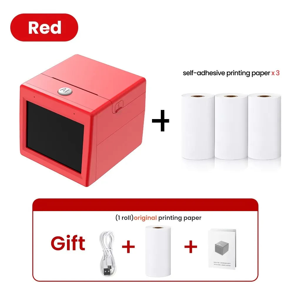AI New Magic Box Voice Text Picture Printing Mini Thermal Printer WIFI Connect To Mobile Phone Parent-child Interaction Portable