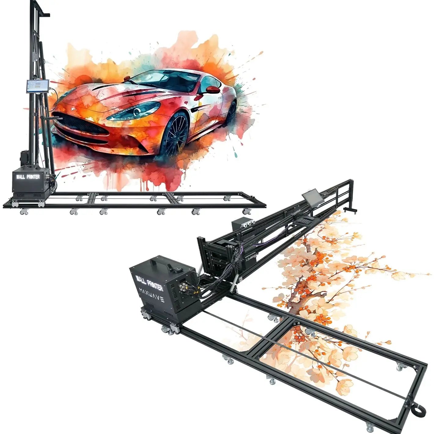 Portable Directly Printing On Floor Printer 4 Meter Wall Glass UV Floor Printer Wall Inkjet Printer Machine indoor outdoor