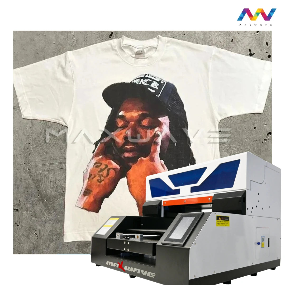 A3 UV Printer UV DTG Printer T shirt Printer Automatic UV Flatbed Printer Garment printing For Phone Case Wood Glass Metal