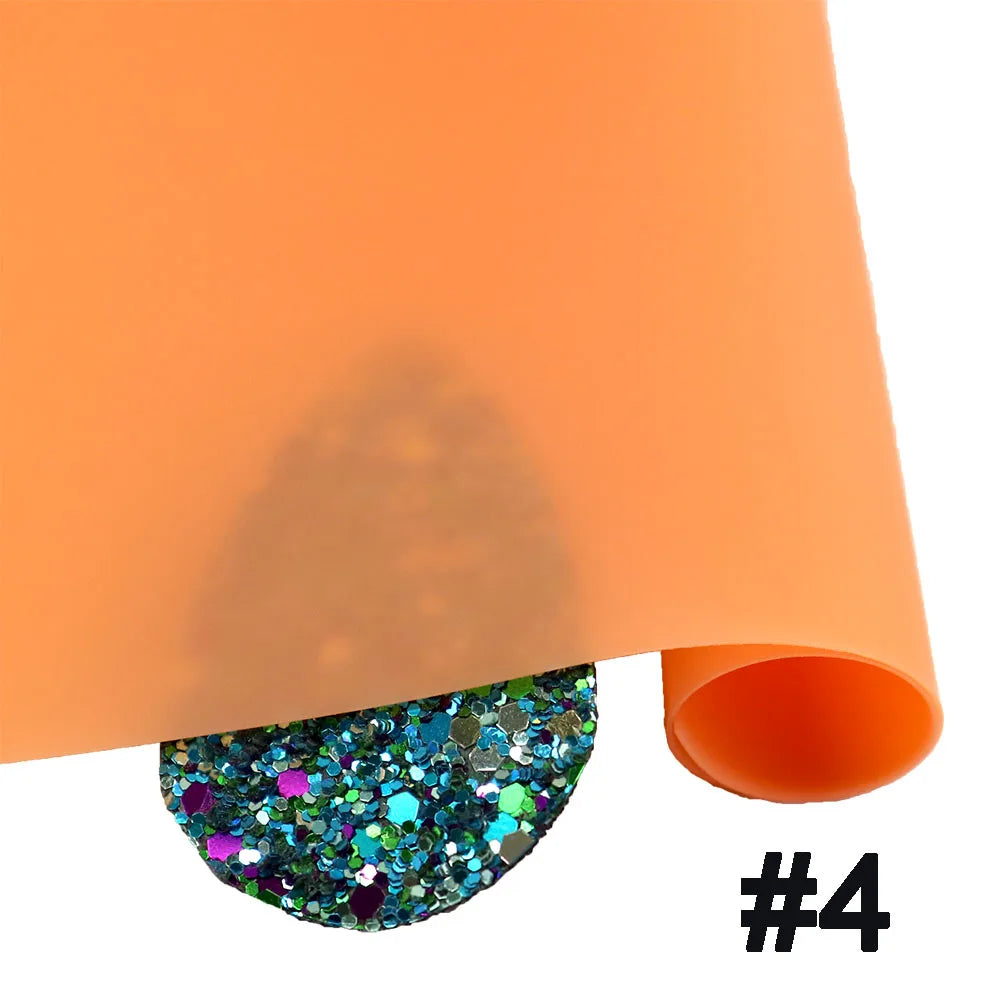 30x130cm Roll 0.5mm Jelly Solid Colored Translucent PVC Soft Plastic Vinyl Film for Making Bag Shoe Garment DIY BH030