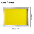 120 230 300 420 Mesh Count Screen Printing Aluminum Frames Silk Mesh Screen Printing Stretched White Yellow Polyester Mesh Frame