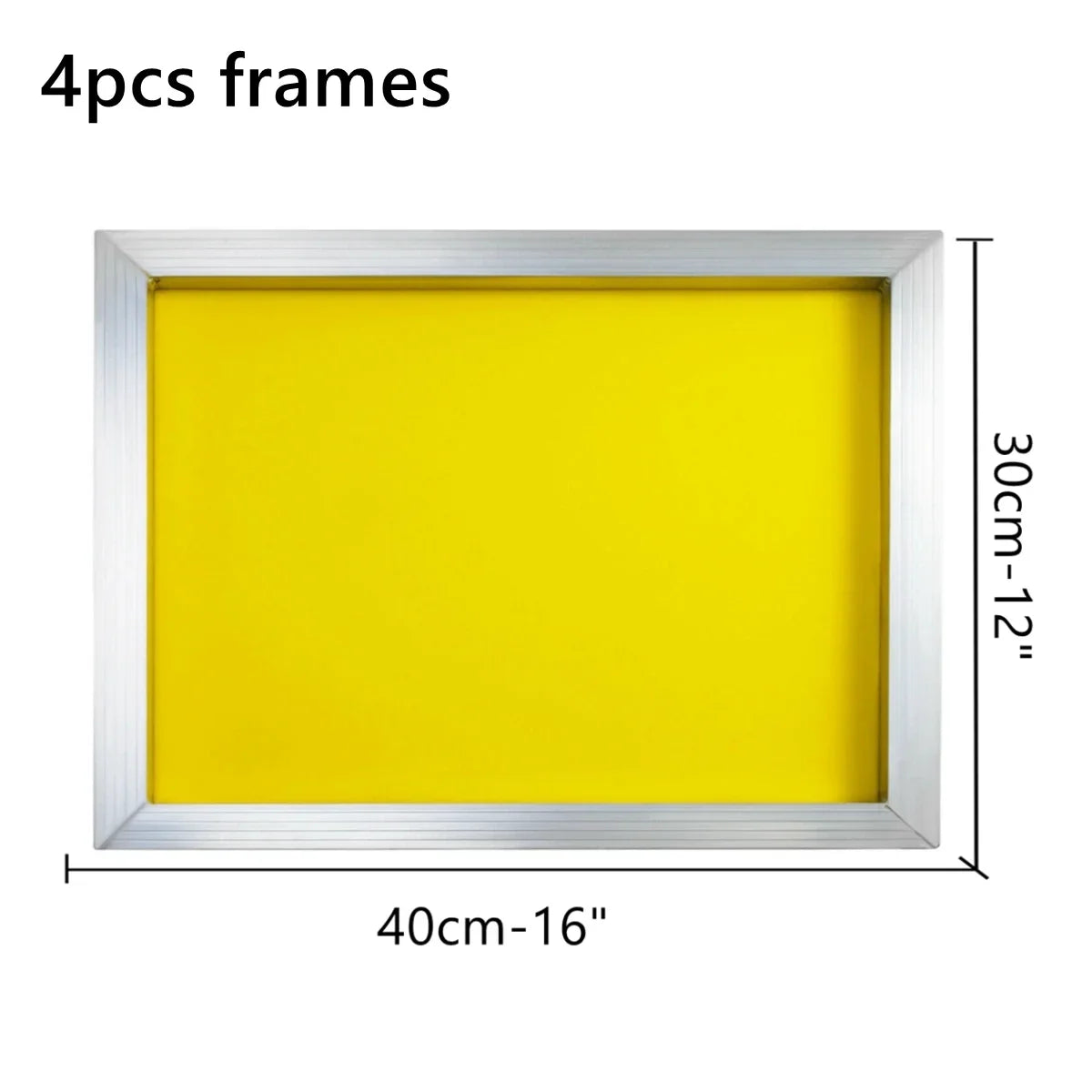 120 230 300 420 Mesh Count Screen Printing Aluminum Frames Silk Mesh Screen Printing Stretched White Yellow Polyester Mesh Frame
