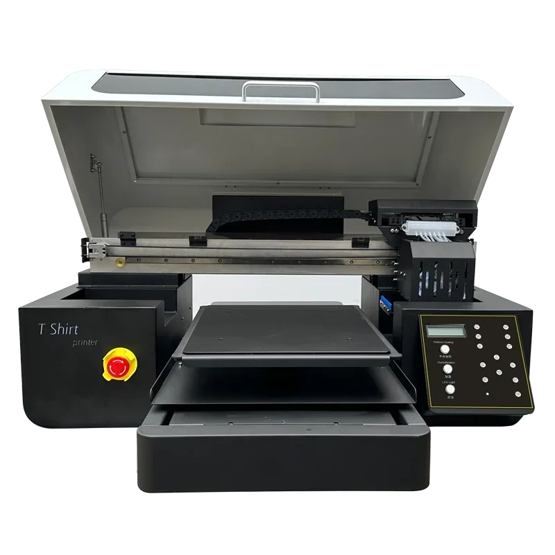 DTG Printer A3 4060 Model Digital Printer for T-shirt Hoodie Sweaters Quilt Cover Printing with 2 XP600 Heads Factory Wholesale