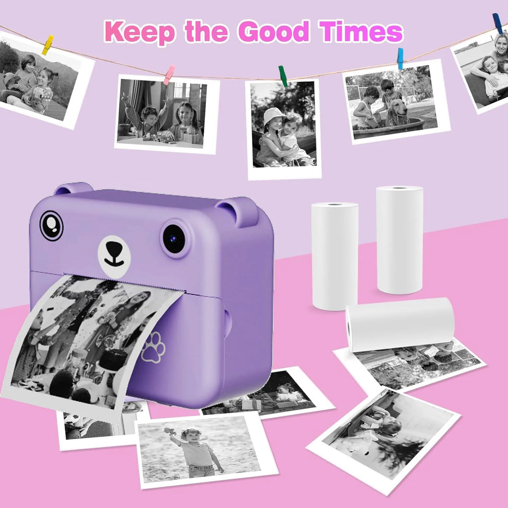 5/10 Rolls Kids Instant Camera Refill Print Paper Film Coreless Thermal Print For 57mm Portable Cash Registers Mobile Printer