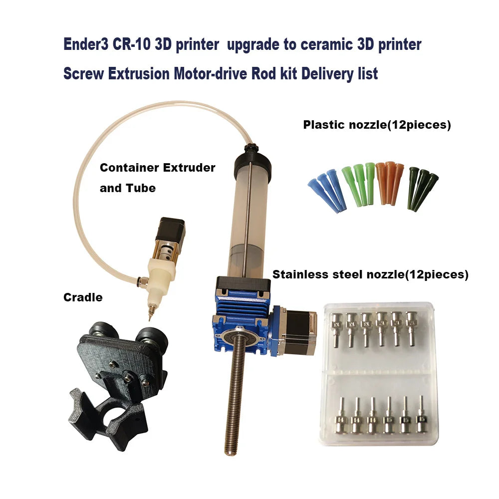 Ceramic 3D printer, clay printer Ender 3  CR-10  Upgrade Package DIY any 3D Printer easy to assembly