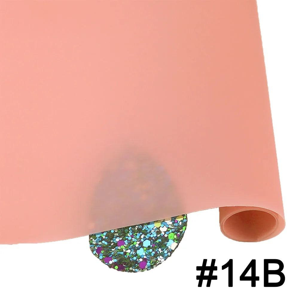 30x130cm Roll 0.5mm Jelly Solid Colored Translucent PVC Soft Plastic Vinyl Film for Making Bag Shoe Garment DIY BH030