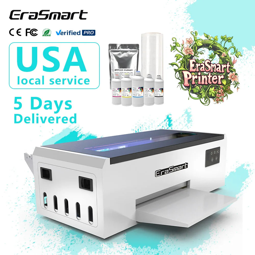 Erasmart L1800 L805 Impressora Mini Sticker Digital Fabric Printing Machine in Pakistan A4 Dtf Printer