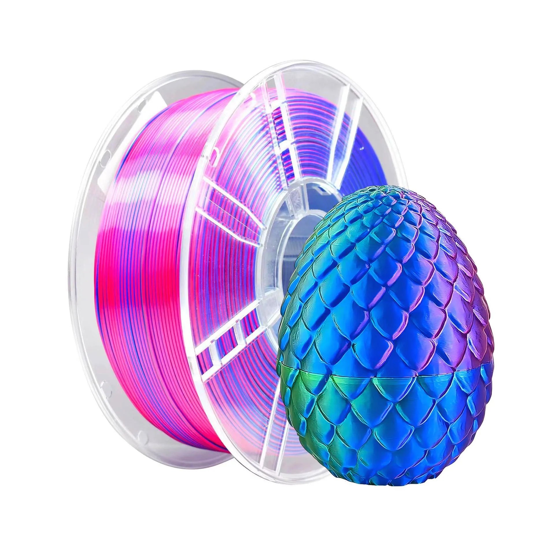1kg 3D printer PLA silk filament 1.75mm multi-color silk texture smooth gradient effect material FDM printer consumables