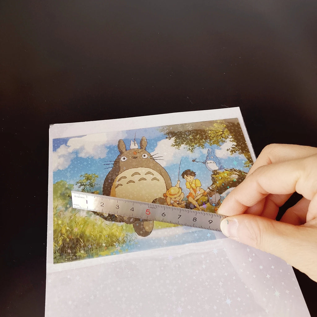 Transprent Foil Big Head Back Holographic Photo Paper for Head 50 Sheets 210 X 297 MM DIY Package Color Card