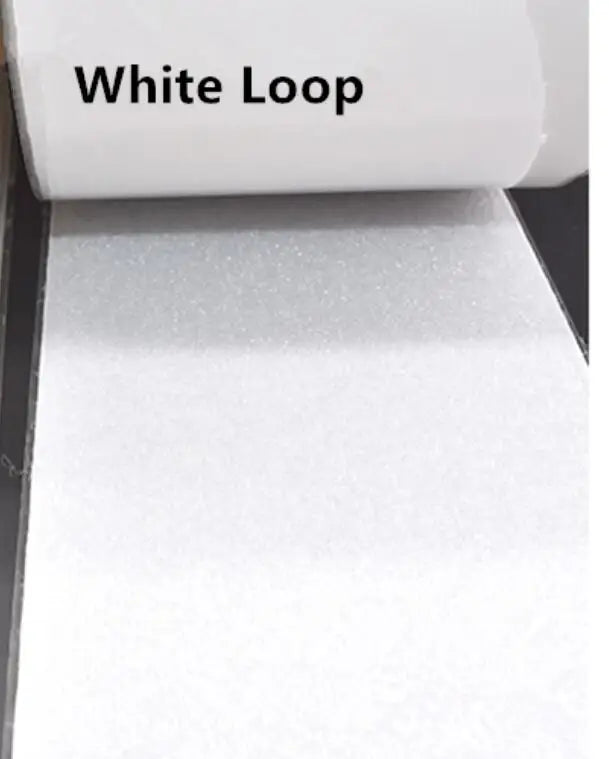 Self-Adhesive Transparent Hook Fastener Tape White Loop 110mm Wide Magic Tape For DIY Window Door Curtain Sofa Clothing Sewing