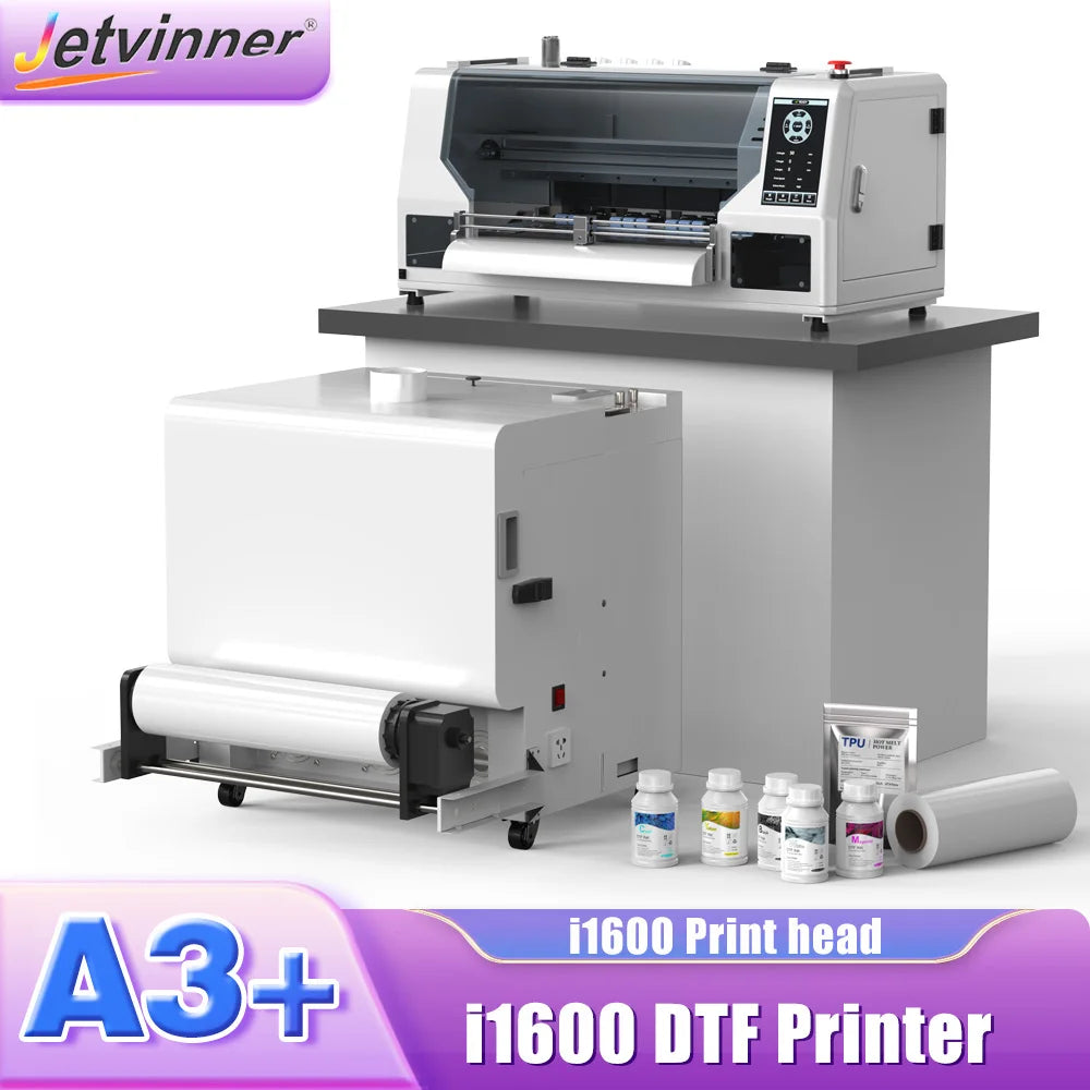A3 DTF Printer Directly to Film Transfer Printer For Epson Dual i1600 Printhead impresora dtf A3 T shirt Printing Machine 13inch
