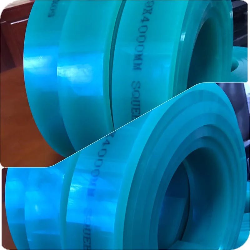Excellent Price Screen Printing Kit 65A 75A 80A Screen Printing Squeegee 4M Length V-shaped and Flat Shaped