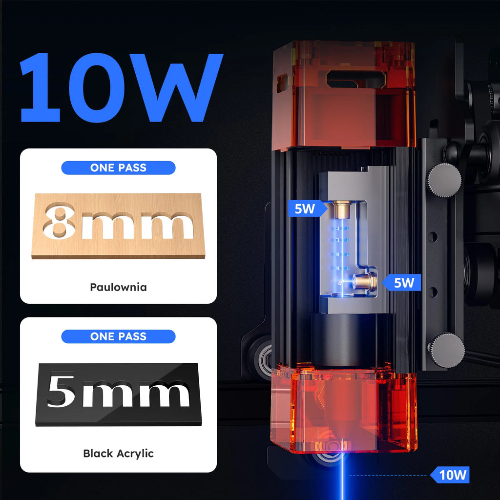 ATOMSTACK A10 Pro V2 Laser Engraving Wood Machine 12W CNC DIY high speed Laser Printer Cutter Engraver 410*380mm Engraver Area