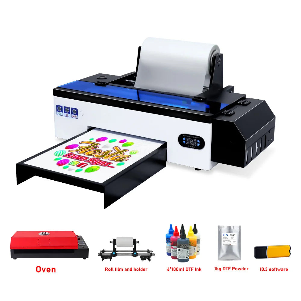 A3 T-shirt DTF-printer Supplier XP600 Print head DTF Transfer PET Film Vinyl Digital Printers for Clothing