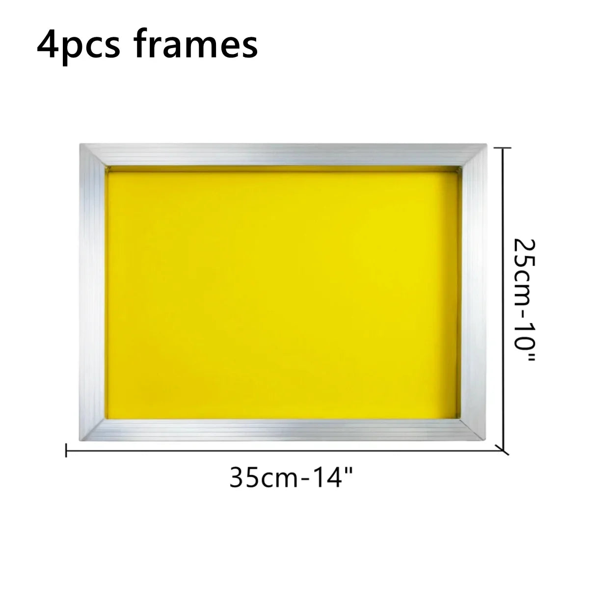 120 230 300 420 Mesh Count Screen Printing Aluminum Frames Silk Mesh Screen Printing Stretched White Yellow Polyester Mesh Frame