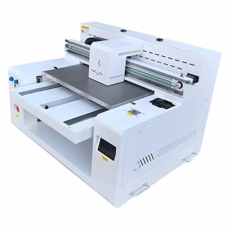 Small desktop A2 size UV flatbed printer for phone cases mug glass printing 6050 UV DTF printer with XP600 heads