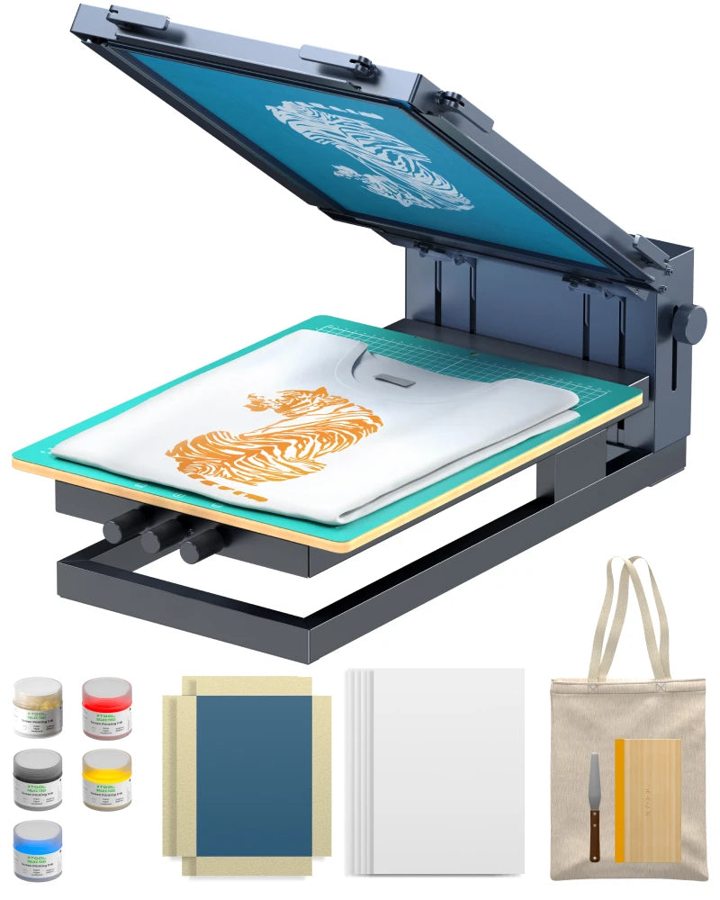 xTool Screen Printer Basic Kit: 1st Screen Printing Solution with Laser