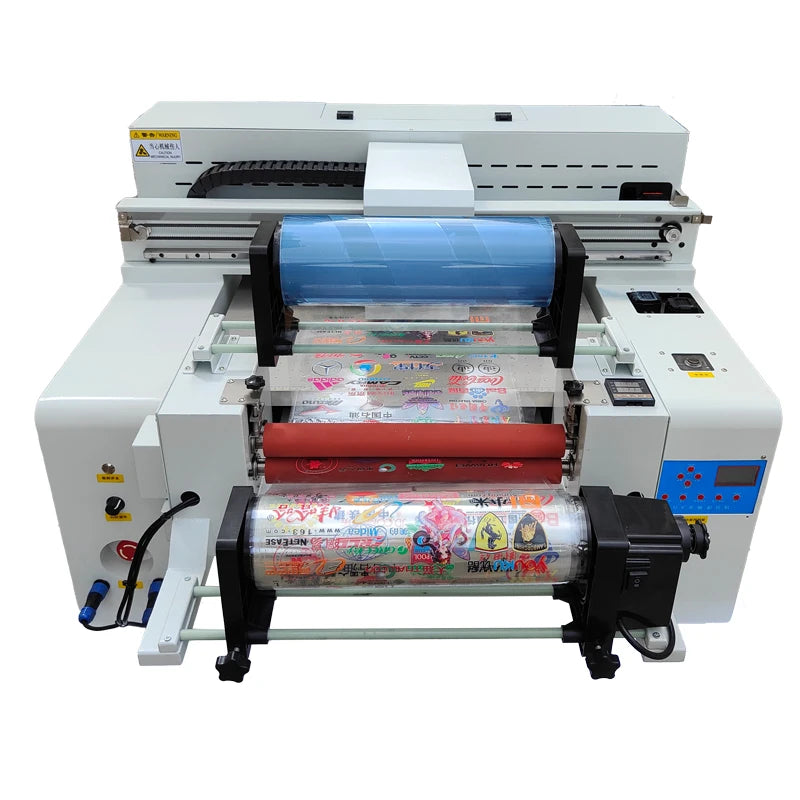 Small desktop A2 size UV flatbed printer for phone cases mug glass printing 6050 UV DTF printer with XP600 heads