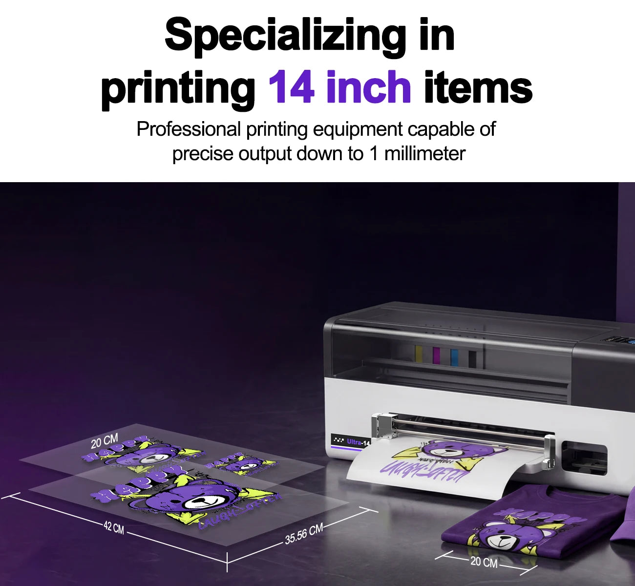OYfame 14 Inch DTF Printer For XP600 A3 Impresora DTF Directly To Film DTF Transfer Printer Clothes t shirt Printing Machine A3