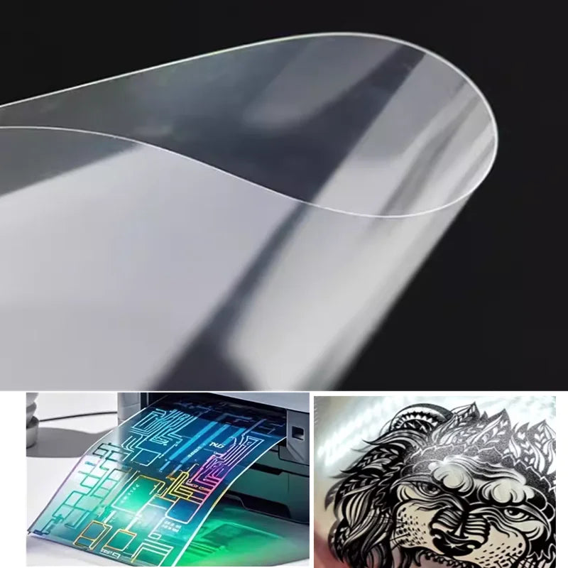 50 Sheets Laser Film Paper A3 A4 Transparent Film for Laser Printer Silk Screen PrintingFilm Sheets for Overhead Projector