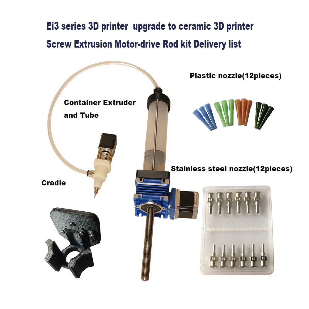 Ceramic 3D printer, clay printer Ender 3  CR-10  Upgrade Package DIY any 3D Printer easy to assembly