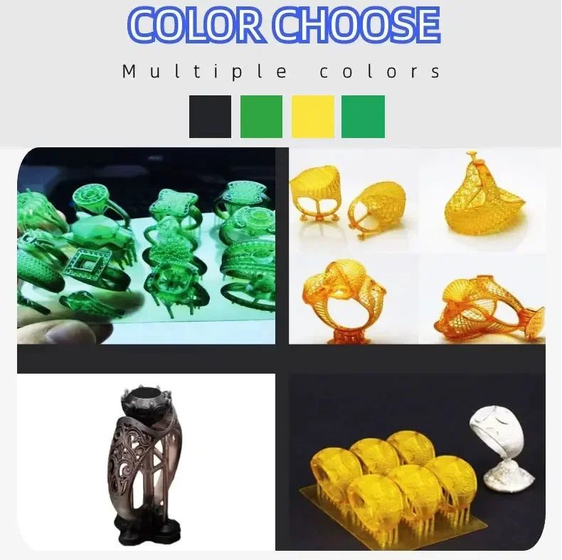 3D High Wax 80% Liquid Photopolymer Resins 3D Casting Resins Jewelry Castable Resin for LCD DLP SLA Printer
