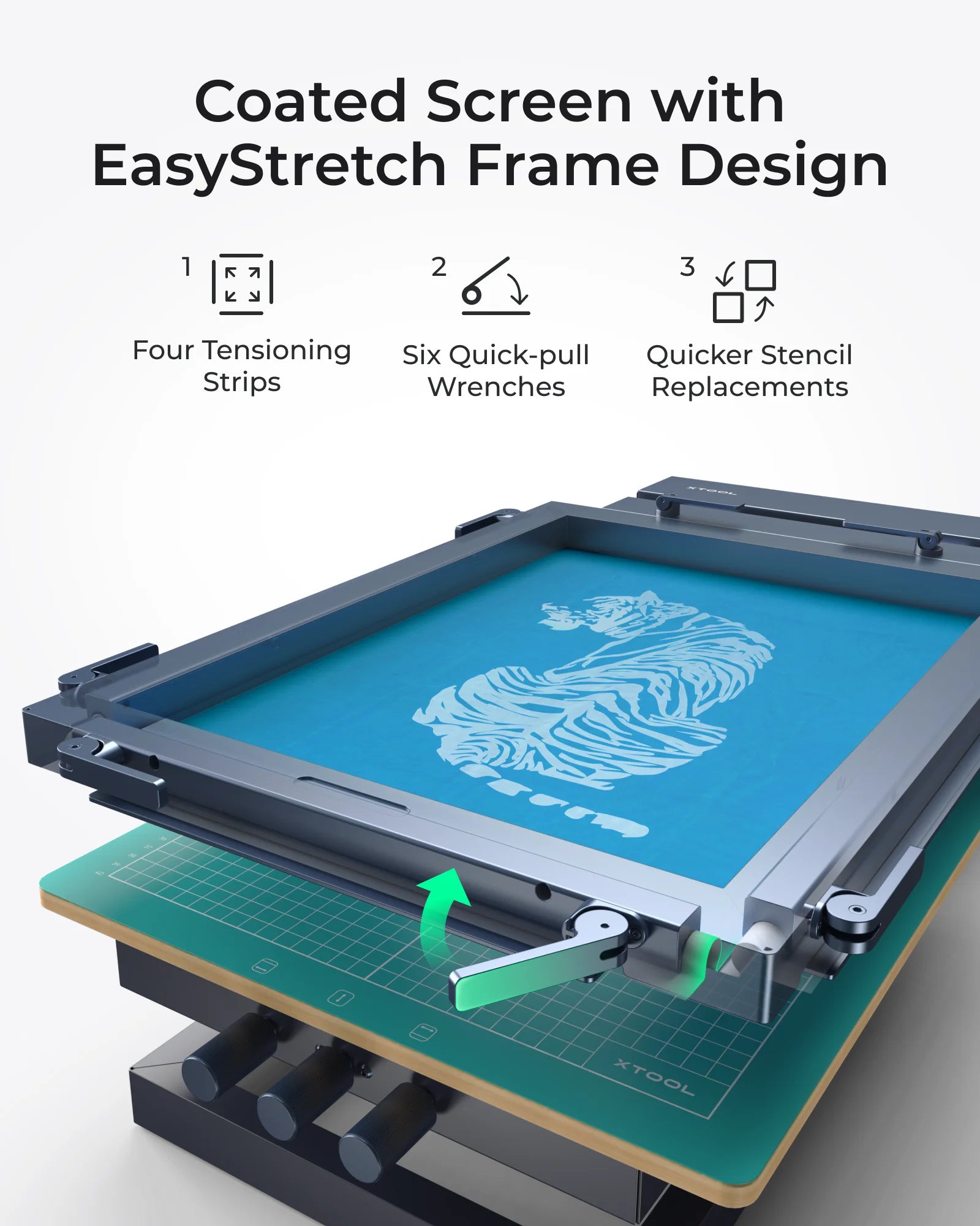 xTool Screen Printer Basic Kit: 1st Screen Printing Solution with Laser