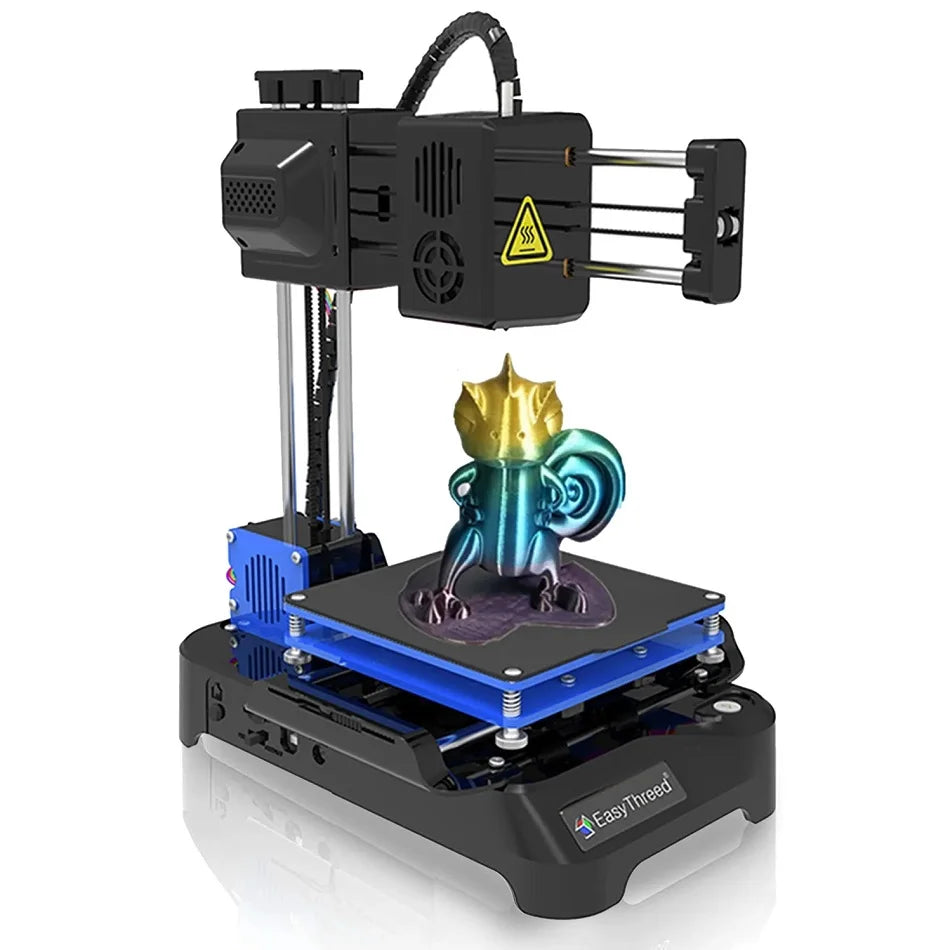 EasyThreed Mini 3D Printer K9 Toys And Models Printing For Kids Gift Designers And DIY 3D Printer K7 Kit Machine FDM Blue Black
