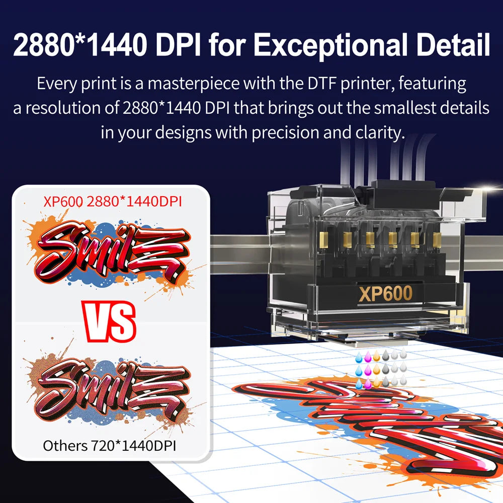 A4 DTF Printer XP600 Printhead 21cm Direct to Film Transfer DTF Machine for Dark Light T-shirt Textile Garment Clothes PET Film