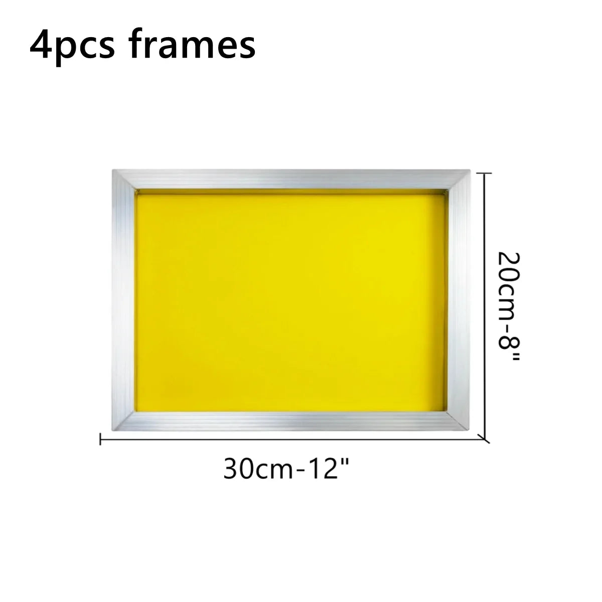 120 230 300 420 Mesh Count Screen Printing Aluminum Frames Silk Mesh Screen Printing Stretched White Yellow Polyester Mesh Frame