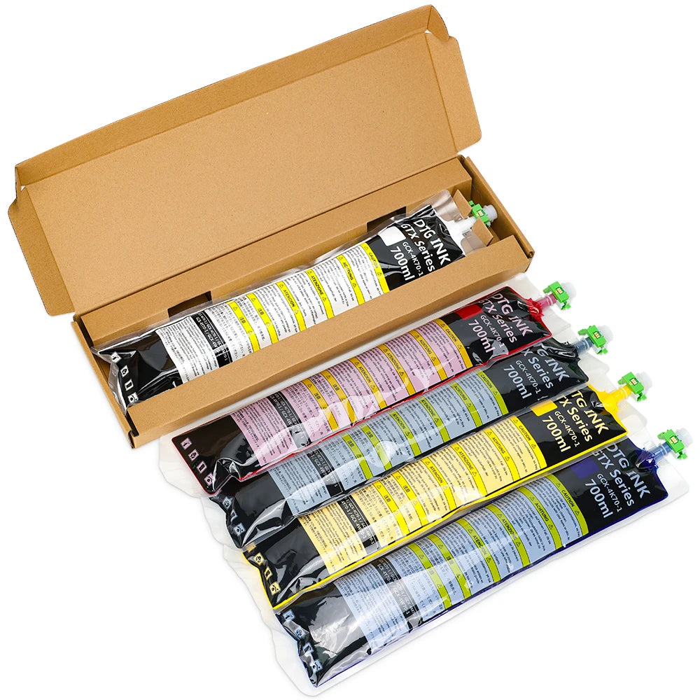 Winnerjet GTX ink bag 700ml High quality DTG Textile ink For Brother GTX-422 GTX-423 GTX-425 GTX-600 GTX PRO Brother printer ink