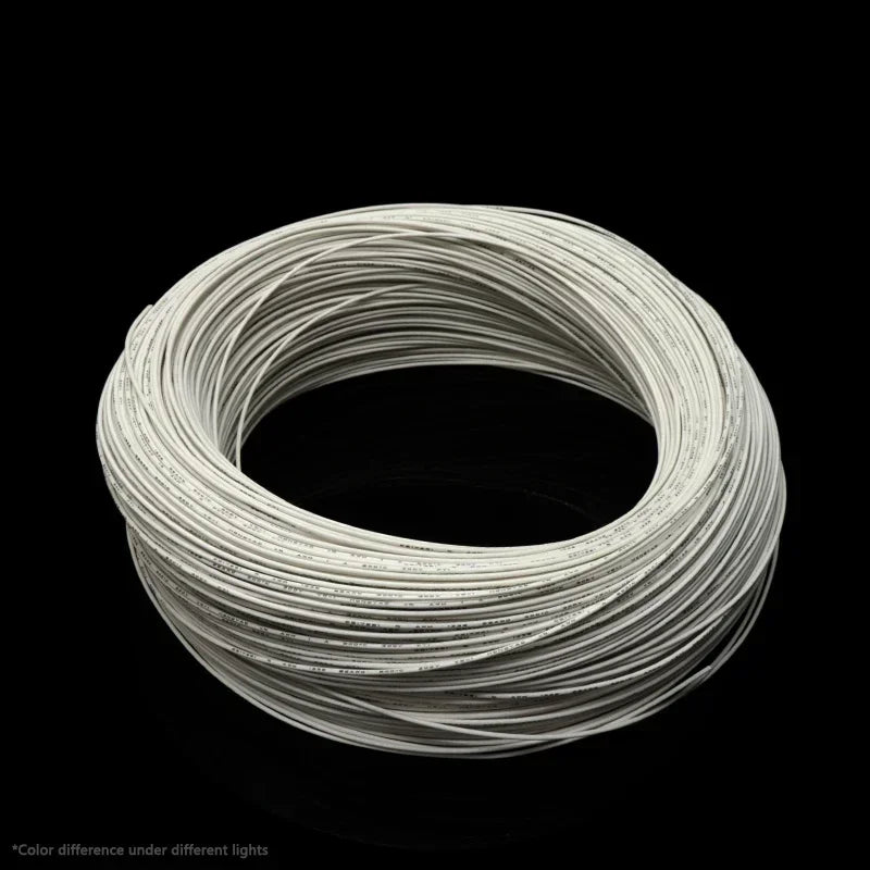 1/5M UL1332 PTFE Wire FEP Plastic Insulated 28/26/24/22/20/18/16/14/13/12/10AWG For 3D Printer High Temperature Electron Cable