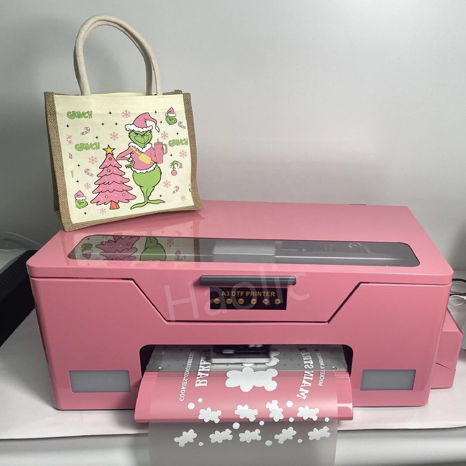 2025 Pink Digital  A3 DTF Printer XP600 Pet Film 13Inch Dtf Printer With Pink Oven for Any Textile