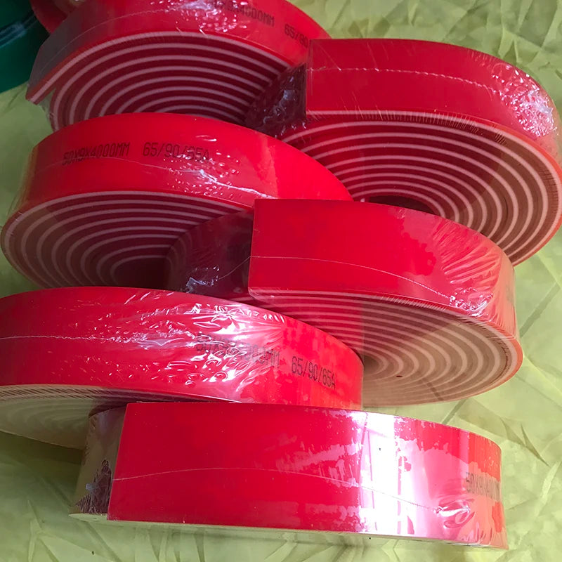 Excellent Price Screen Printing Kit 65A 75A 80A Screen Printing Squeegee 4M Length V-shaped and Flat Shaped