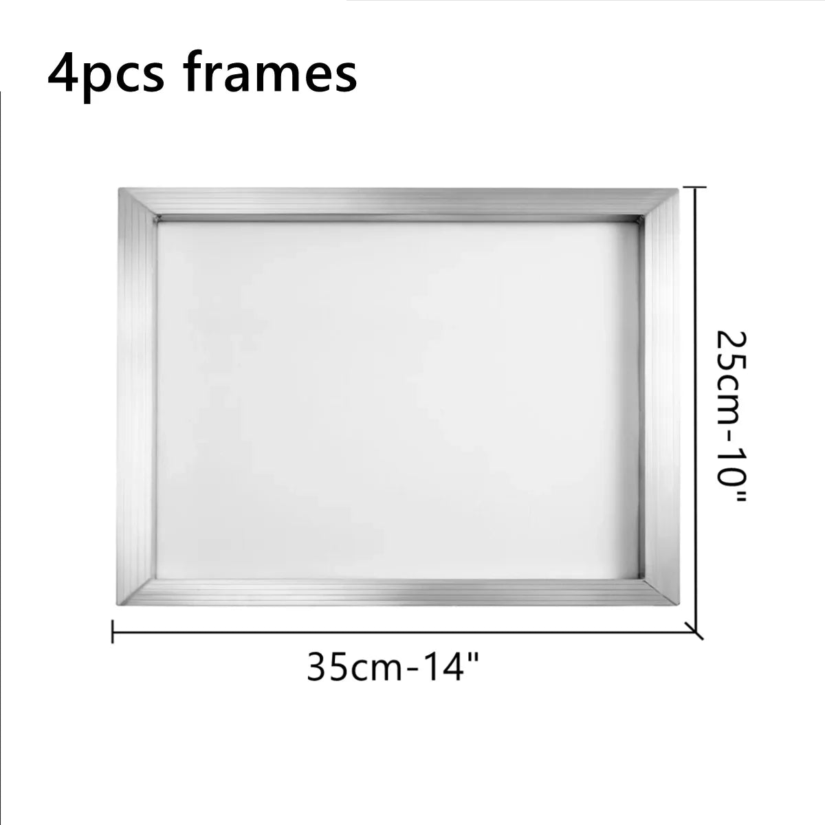 120 230 300 420 Mesh Count Screen Printing Aluminum Frames Silk Mesh Screen Printing Stretched White Yellow Polyester Mesh Frame